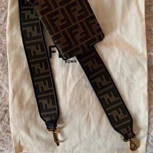 Fendi Strap You With Phone Pouch Zucca Fabric
